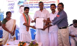 Kerala Revenue Minister Adoor Prakash handovering affiliated Certificate of Ministry of Tourism, Govt. of India