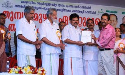 Receiving certificate From the minister for tourism(Kerala State) Sri.A.P. Anil Kumar on 01/Jun/2015