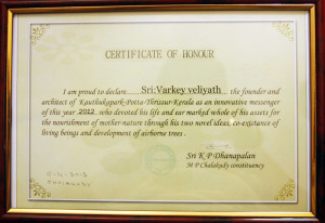 Certificate for innovative messenger for the year